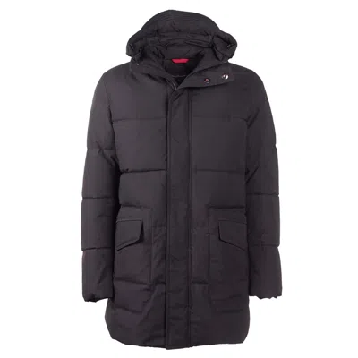 Emilio Romanelli Dashing Gentleman's Jacket With Men's Hood In Black