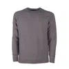 Emilio Romanelli Elegant Gray Cashmere Crew Neck Sweater In Gray