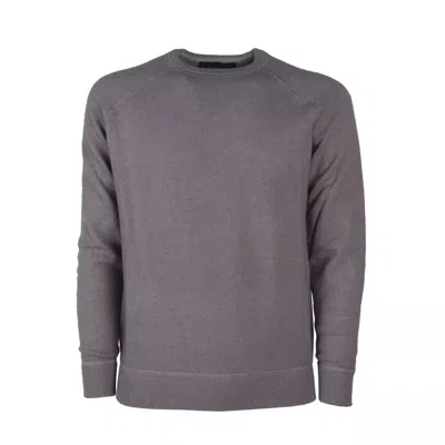 Emilio Romanelli Elegant Gray Cashmere Crew Neck Sweater