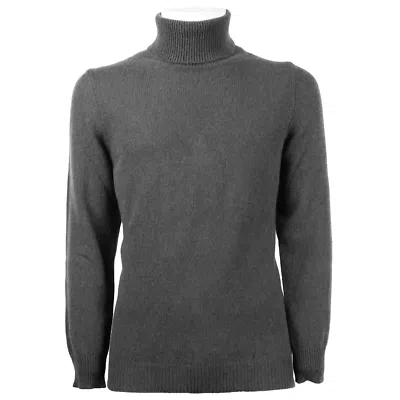 Pre-owned Emilio Romanelli Elegant Gray Cashmere Turtleneck Sweater