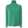 Emilio Romanelli Green Cashmere Women Sweater In Green