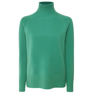 EMILIO ROMANELLI EMILIO ROMANELLI GREEN CASHMERE WOMEN WOMEN'S SWEATER