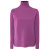 Emilio Romanelli Purple Cashmere Women Sweater In Pink