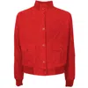 Emilio Romanelli Red Calfskin Jackets & Coat In Red