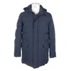 Emilio Romanelli Blue Polyester Jacket In Blue