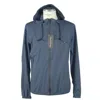 Emilio Romanelli Blue Synthetic Jacket In Blue