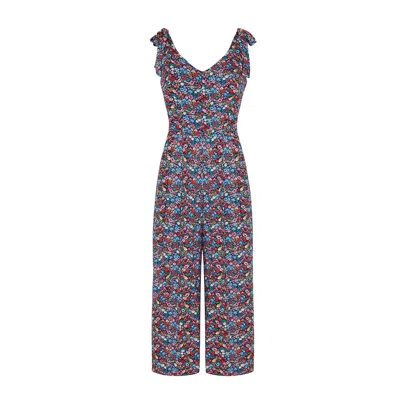 Emily And Fin Women's Anna Summer Garden Floral Jumpsuit In Multi