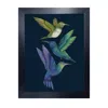 Emily Carter Antique Hummingbirds Ii Indigo Fine Art Print L In Multi