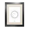 Emily Carter Black 'aquarius Star Sign' - Fine Art Print A4 In Black