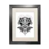 Emily Carter Black 'baroque Tiger' - Fine Art Print A3 In Black
