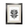 Emily Carter Black 'baroque Tiger' - Fine Art Print A5 In Black