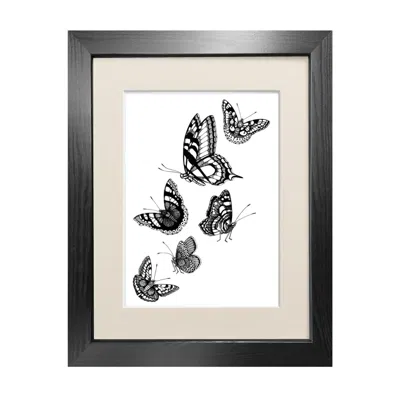Emily Carter Black 'british Butterflies' - Fine Art Print A4