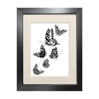 Emily Carter Black 'british Butterflies' Fine Art Print A3