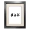 Emily Carter Black 'dung Beetles' - Fine Art Print A5 In Black