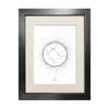 Emily Carter Black 'gemini Star Sign' - Fine Art Print A4 In Black