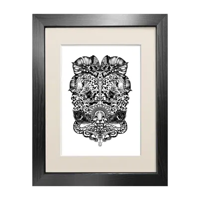 Emily Carter Black 'jewel & Jaguar' - Fine Art Print A5