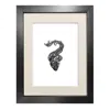 Emily Carter Black 'organoctopus' - Fine Art Print A3 In Black