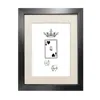 Emily Carter Black 'queen Of Hearts' Fine Art Print A3 In Multi