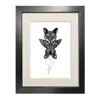 Emily Carter Black The Fox Fine Art Print A3 In Black