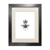 Emily Carter Black 'the Queen Bee' Fine Art Print S In Black