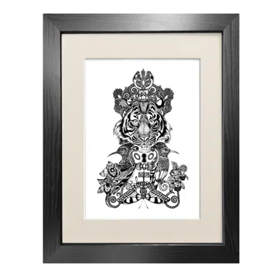 Emily Carter Black ​'the Royal Tiger' - Fine Art Print A5