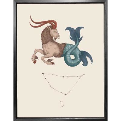 Emily Carter 'capricorn Zodiac' Fine Art Print A3 In Multi