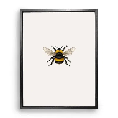 Emily Carter Gold / Neutrals / Yellow British Bumble Bee Fine Art Print M In Multi