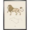 Emily Carter 'leo Zodiac' Fine Art Print A3 In Neutral