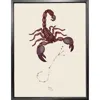 Emily Carter 'scorpio Zodiac' Fine A3 Art Print In Brown
