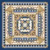 Emily Carter Women's Blue / Gold The Pearl Baroque Silk Scarf Sapphire - L In Multi