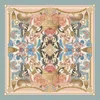 Emily Carter Women's Blue / Pink The Baroque Butterfly Silk Scarf - L In Multi
