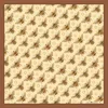 Emily Carter Women's Gold The British Bee Silk Scarf In Brown