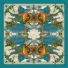 Emily Carter Women's Green / Blue The Frog & Kingfisher Silk Scarf - L In Multi