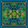 Emily Carter Women's Green / Blue The Iridescent Hummingbird Silk Scarf - L In Multi
