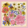 Emily Carter Women's Neutrals / Red The Rose & Bluebell Silk Scarf - L In Pink