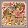 Emily Carter Women's Neutrals The Tulip Still Life Silk Scarf - L In Blue