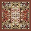 Emily Carter Women's Red / Gold The Leopard & Tulip Wool Scarf - Xl In Brown
