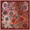 Emily Carter Women's Red The Lily & Poppy Silk Scarf - L In Red