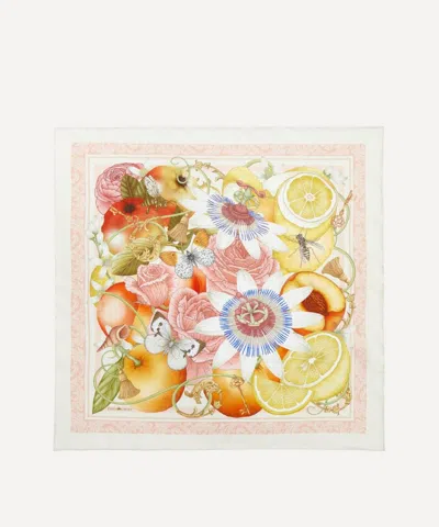 Emily Carter Women's The Rose And Lemon 45x45 Silk Scarf