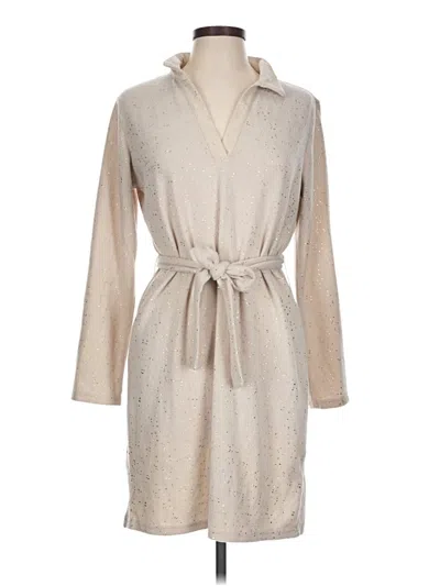 Pre-owned Emily Daniels Casual Dress In Tan