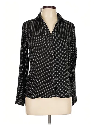 Emily Daniels Long Sleeve Blouse In Black