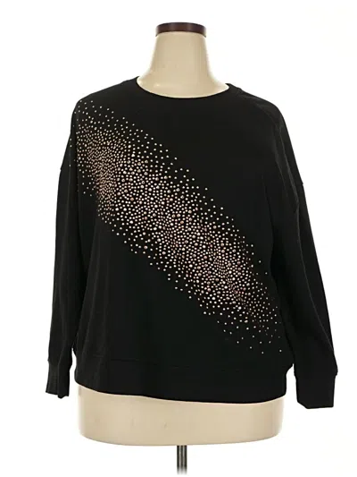 Pre-owned Emily Daniels Pullover Sweater In Black