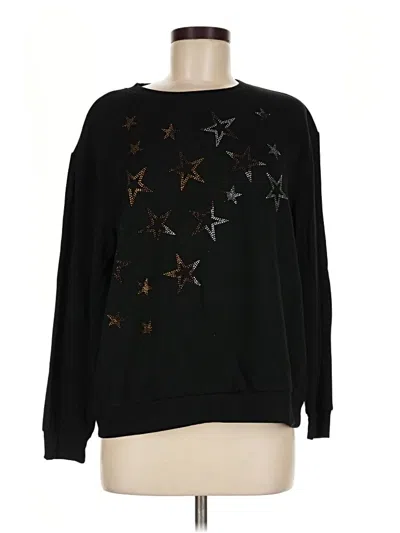 Pre-owned Emily Daniels Pullover Sweater In Black
