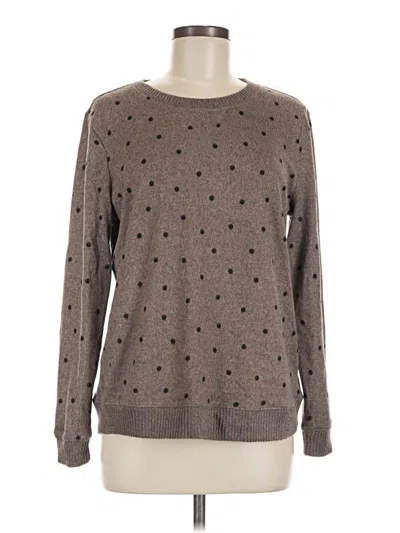 Pre-owned Emily Daniels Pullover Sweater In Brown