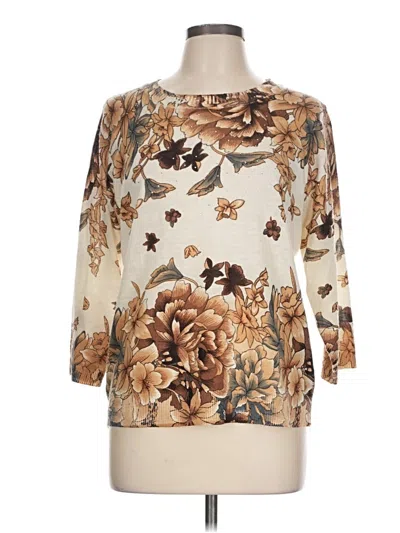 Pre-owned Emily Daniels Pullover Sweater In Gold