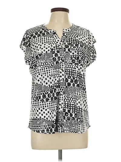 Emily Daniels Short Sleeve Blouse In Black