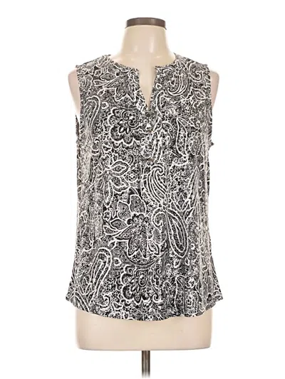 Emily Daniels Sleeveless Blouse In Silver