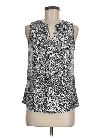 Pre-owned Emily Daniels Sleeveless Blouse In Silver