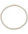 Emily In Paris Gold-tone Cubic Zirconia Bezel 16" Collar Necklace In Crystal Wh
