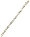 Emily In Paris Gold-tone Cubic Zirconia Flex Bracelet In Crystal Wh